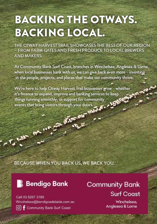 Community Bank Surf Coast partnering with Otway Harvest Trail